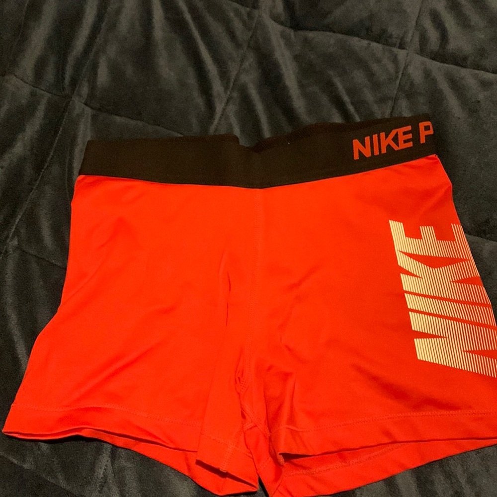 Red Nike Pro Spandex